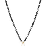 3.8mm Stainless Steel Black Hinge Chain 18"