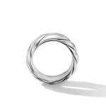 Sculpted Cable Band Ring in Sterling Silver, 9mm