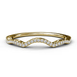 18K Yellow Gold Diamond Wedding Band