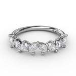 18K White Gold Pear Cluster Diamond Ring