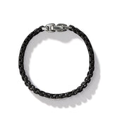 Box Chain Bracelet in Darkened Stainless Steel, 5mm