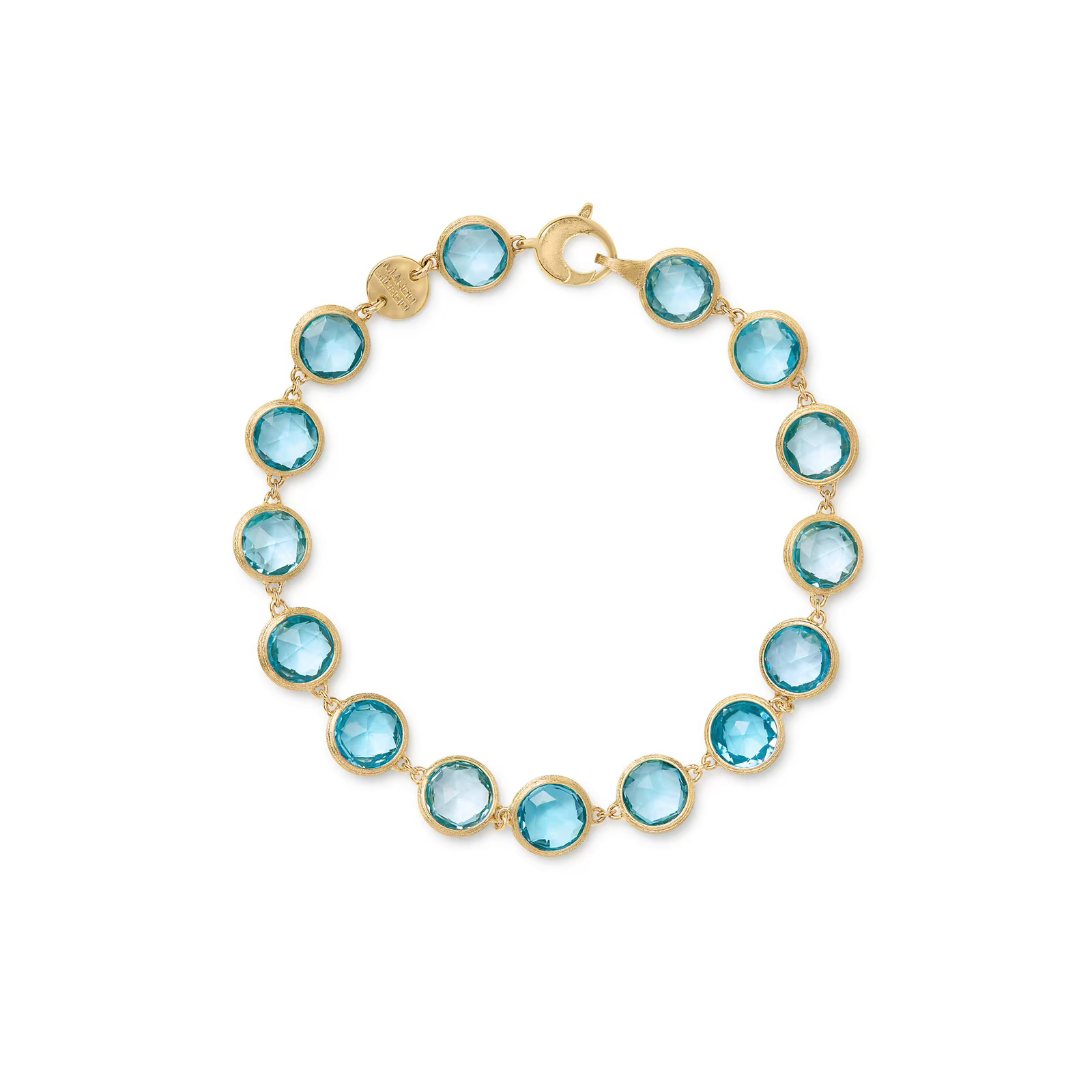 18K Yellow Gold Jaipur Color Topaz Bracelet