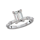 Platinum Diamond Semi-Mount Engagement Ring
