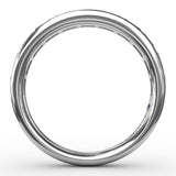 18K White Gold Baguette Diamond Wedding Band