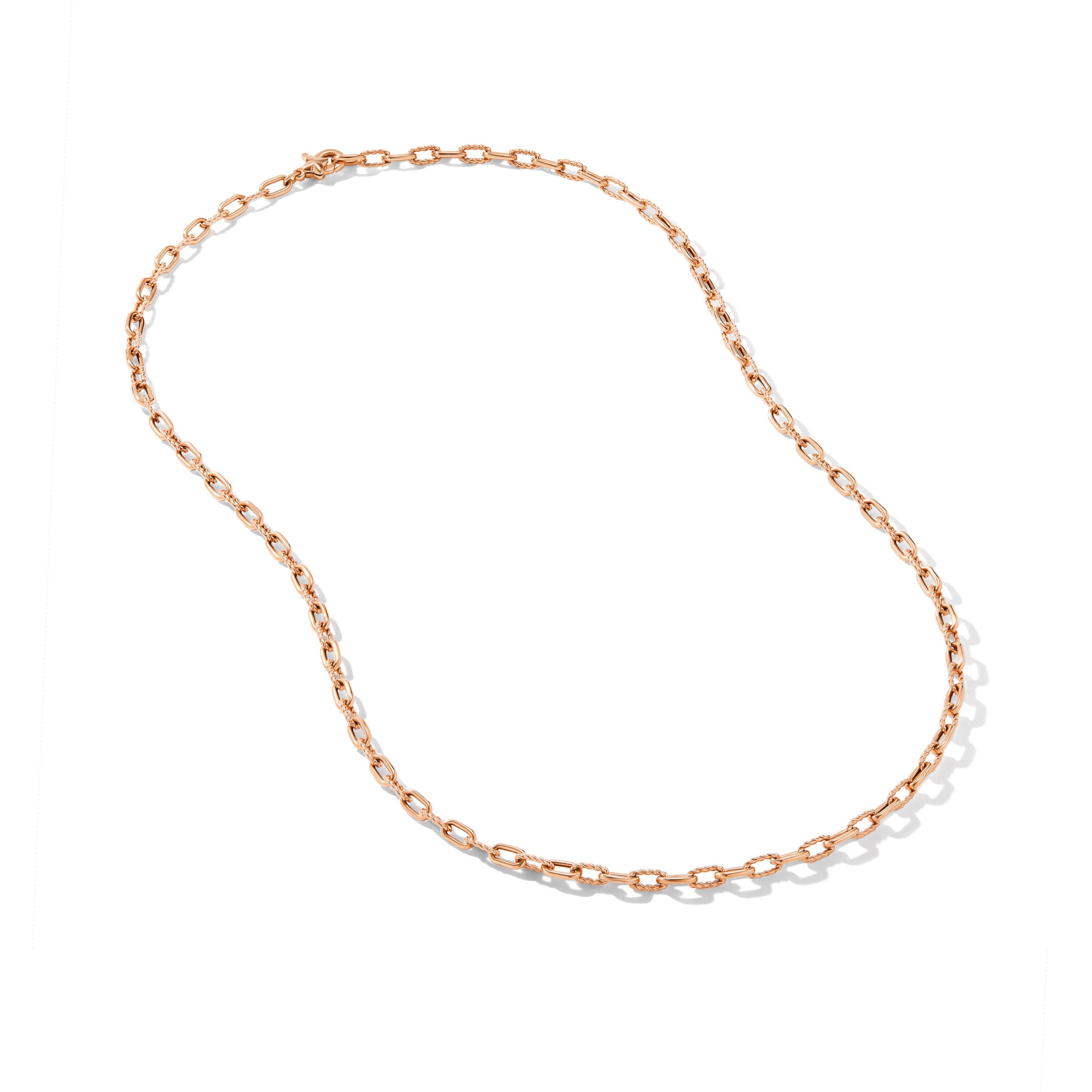 DY Madison® Chain Necklace in 18K Rose Gold, 3mm