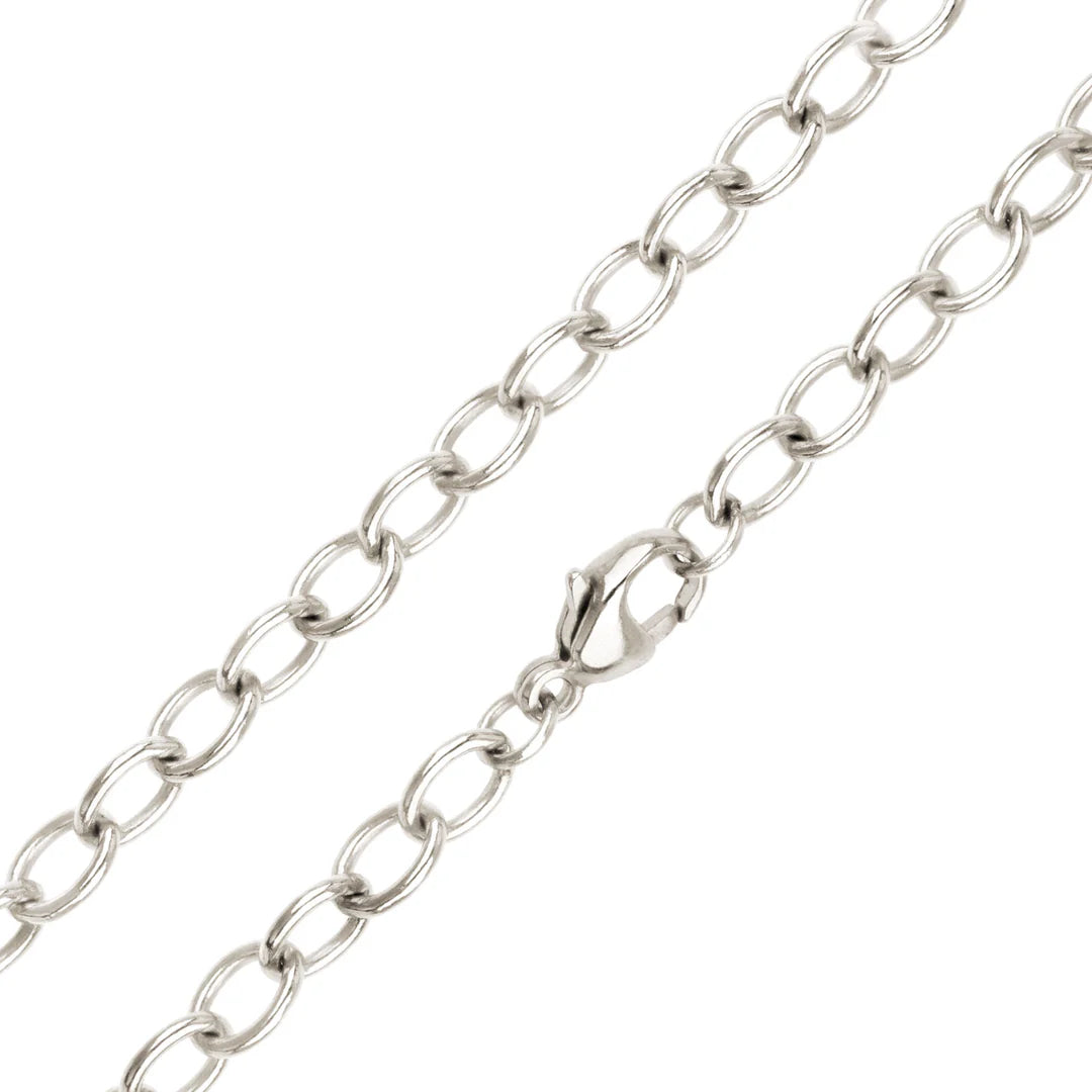 4.8mm Silver Chain 18"
