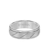 Tungsten Carved Wedding Band