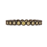 Bezel Green Diamond Band