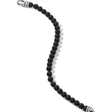 Spiritual Beads Bracelet in Sterling Silver with Black Onyx, 6mm
