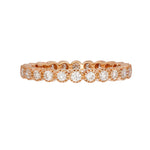 Bezel White Diamond Band