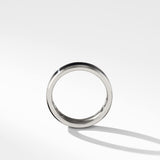 Beveled Band Ring in Grey Titanium with Black Titanium, 6mm
