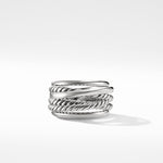 Crossover Ring in Sterling Silver, 14.7mm