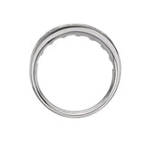 14K White Gold Baguette Diamond Wedding Band