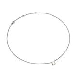 Pearl Classics Necklace in Sterling Silver with Diamonds, 6.5mm