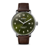 Canfield 43mm Quartz Watch – Dark Olive Dial