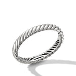 Sculpted Cable Bracelet in Sterling Silver, 10mm