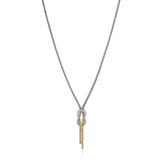 Love Knot Adjustable Two-Tone Chain Necklace