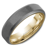 Bleu Royale 6mm Men’s Wedding Band in 14K Yellow Gold and Tantalum