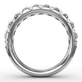 18K White Gold Diamond Wedding Band