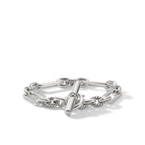 Lexington Chain Bracelet in Sterling Silver with Diamonds, 9.8mm