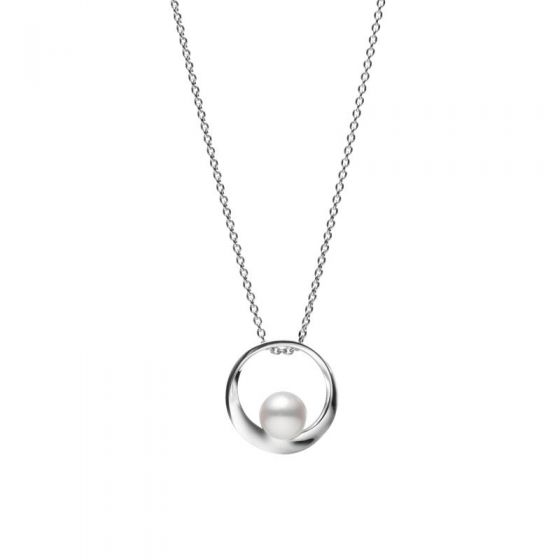 Akoya Cultured Pearl Circle Pendant