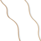 Box Chain Necklace in 18K Yellow Gold, 1.7mm