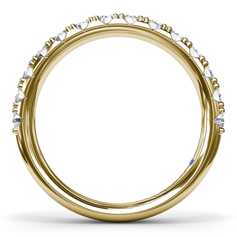 18K Yellow Gold Diamond Wedding Band