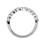14K White Gold Marquise Diamond Wedding Band
