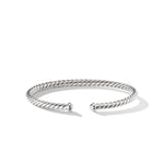 Cable Flex Bracelet in 18K White Gold, 4mm