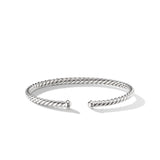 Cable Flex Bracelet in 18K White Gold, 4mm