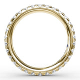 18K Yellow Gold Chunky Pavé Diamond Anniversary Band