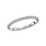 14K White Gold Straight-Front Diamond Wedding Band