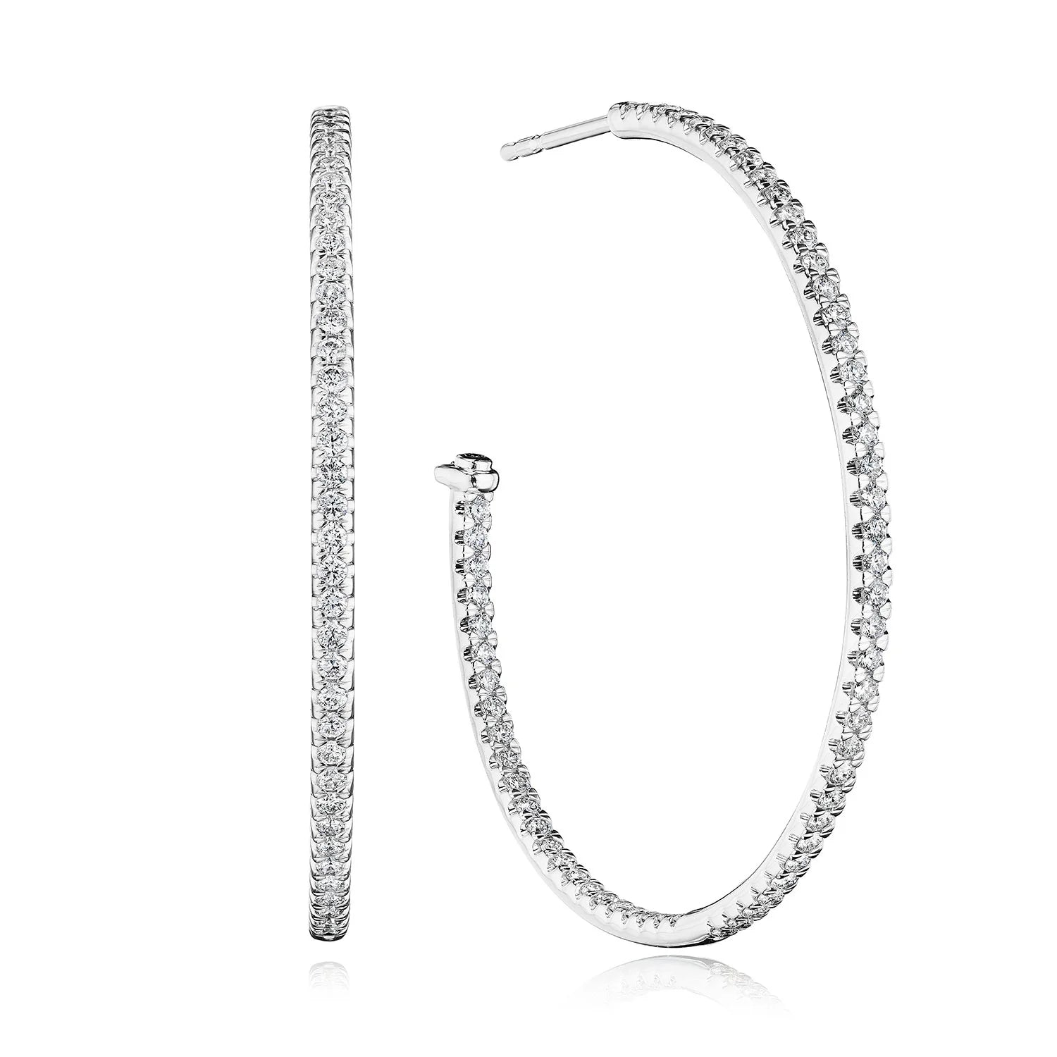 Diamond Hoop Earrings