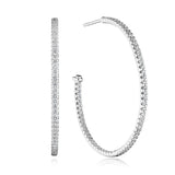 Diamond Hoop Earrings