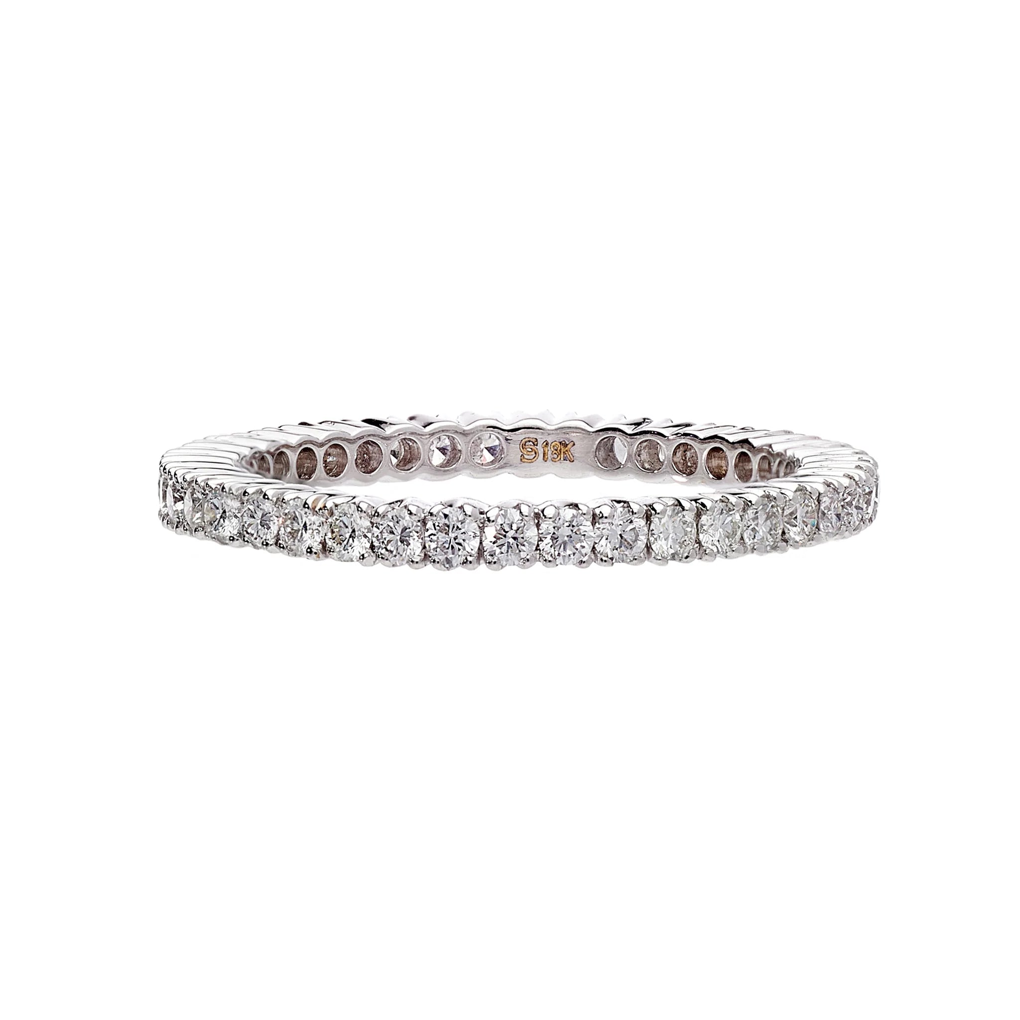 Prong White Diamond Band