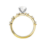 14K Yellow Gold Diamond Semi-Mount Engagement Ring