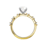 14K Yellow Gold Diamond Semi-Mount Engagement Ring