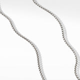 Box Chain Necklace in Sterling Silver with 14K Yellow Gold Accent, 2.7mm