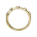 14K Yellow Gold Diamond Wedding Band
