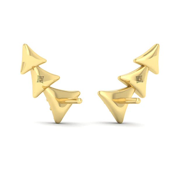 Miravel Ear Climber in 18K Yellow Gold