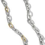 DY Madison® Chain Necklace in Sterling Silver with 18K Yellow Gold, 11mm