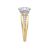 14K Yellow Gold Semi-Mount Diamond Engagement Ring