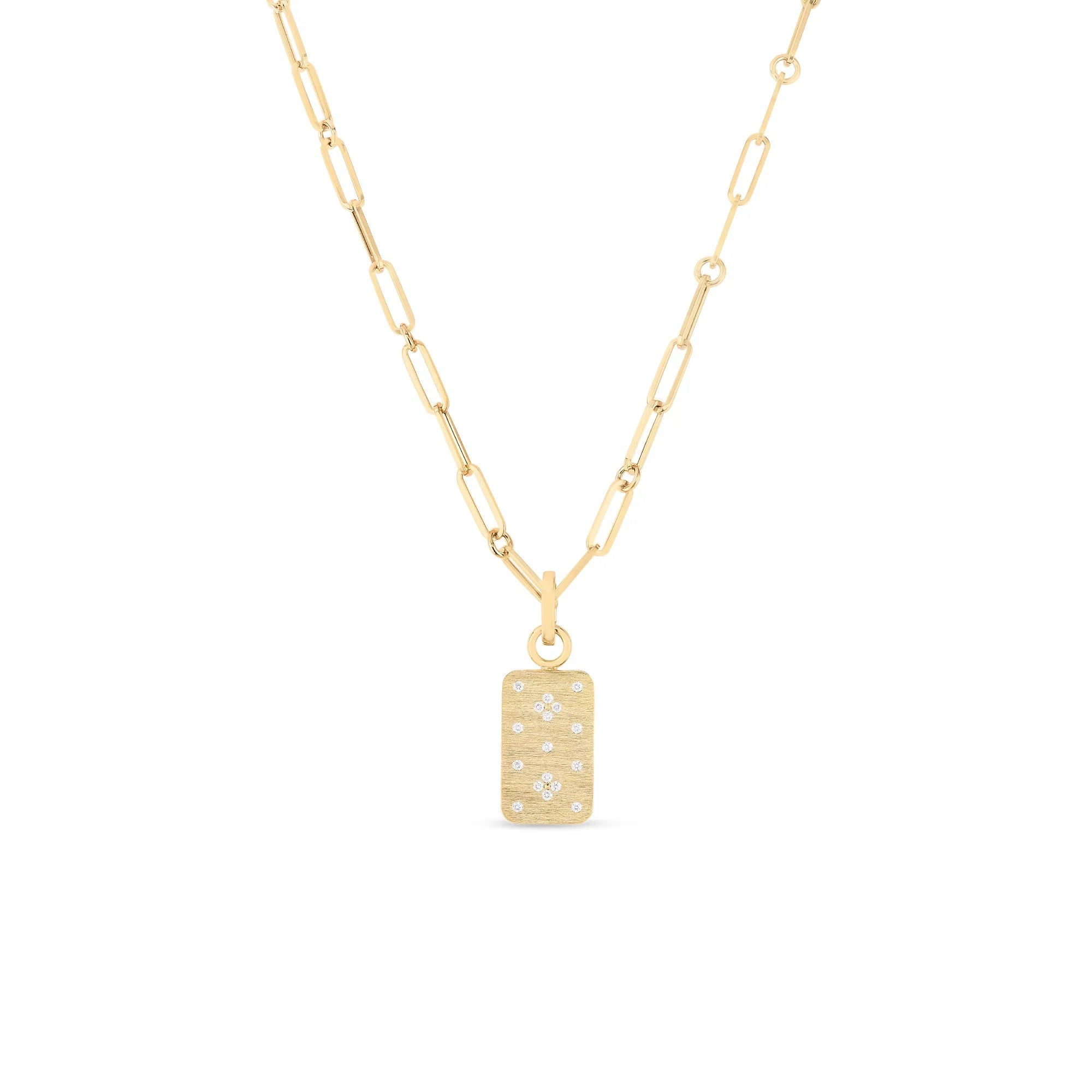 Venetian Princess Dog Tag Medallion Necklace