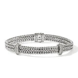 Sterling Silver 6mm Icon Link Flat Chain Bracelet