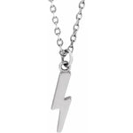 Sterling Silver Lightning Bolt Necklace
