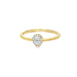 Pear-Cut Diamond Engagement Ring in Yellow Gold