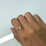 Pear-Cut Diamond Engagement Ring in Yellow Gold