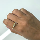 Yellow Diamond Three-Stone Ring
