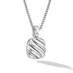 Sculpted Cable Square Locket in Sterling Silver, 22.5mm
