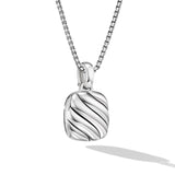 Sculpted Cable Square Locket in Sterling Silver, 22.5mm